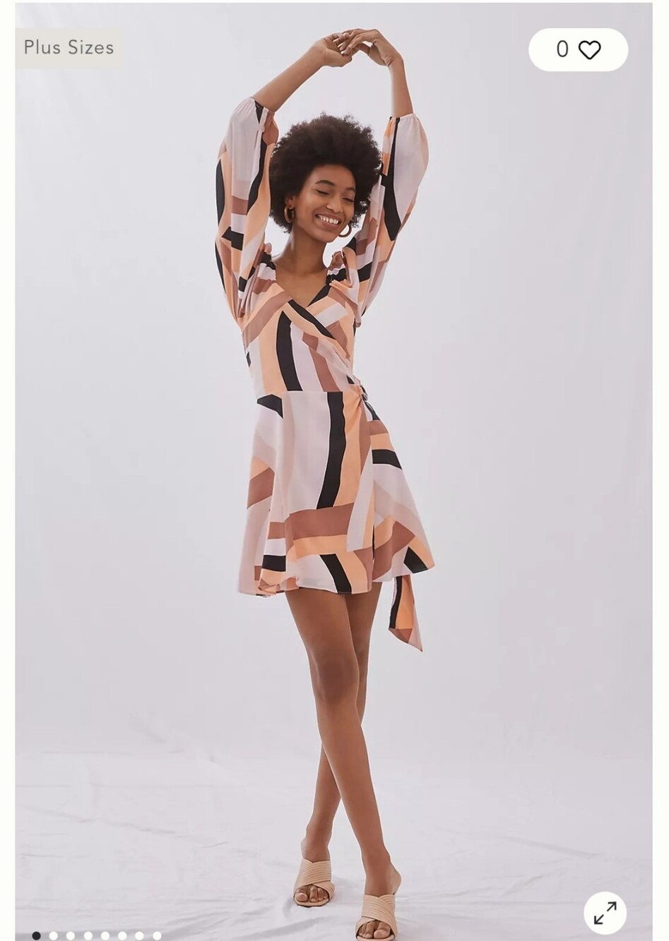 Anthropologie Hutch Geo Wrap Mini Dress Size SP Nwt